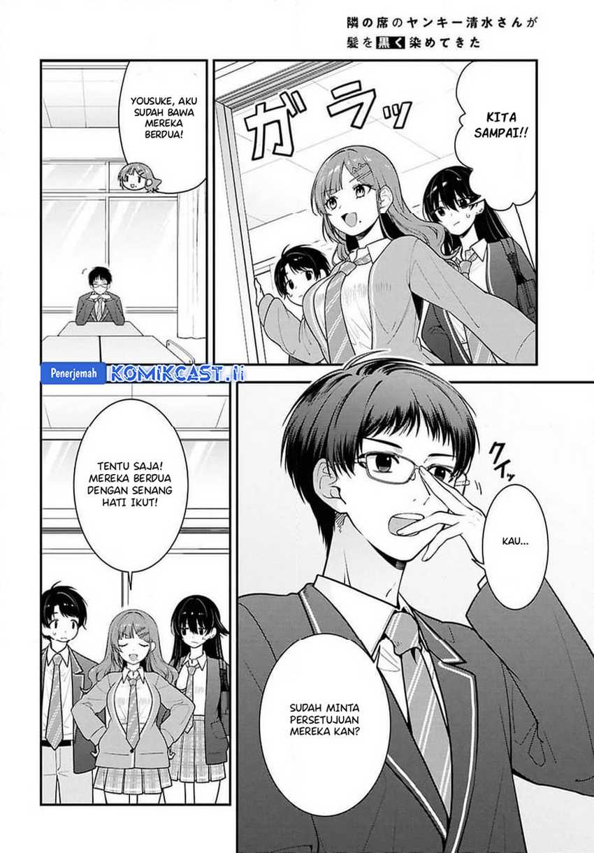 Tonari no Seki no Yankee Shimizu-san ga Kami o Kuroku Sometekita chapter 10 halaman 10