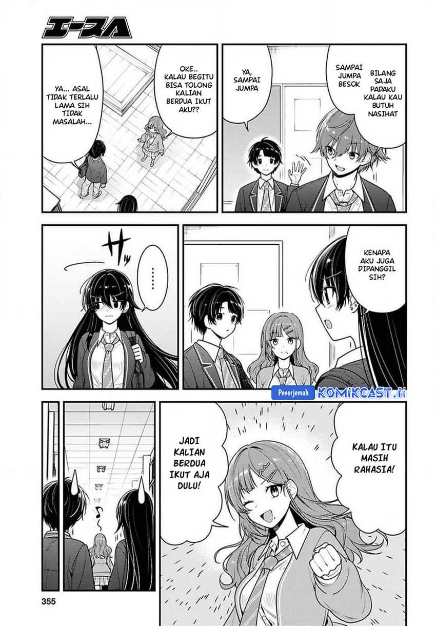 Tonari no Seki no Yankee Shimizu-san ga Kami o Kuroku Sometekita chapter 10 halaman 9