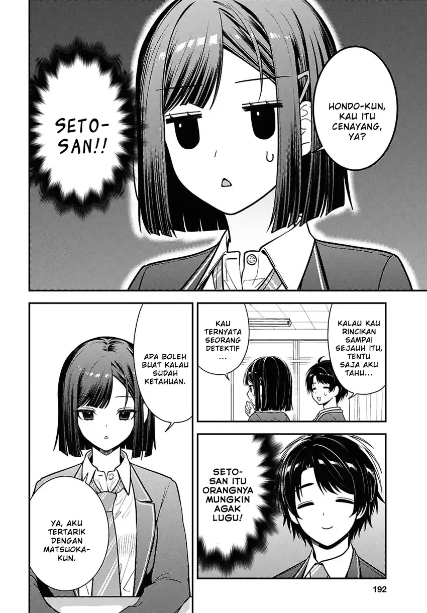 Tonari no Seki no Yankee Shimizu-san ga Kami o Kuroku Sometekita chapter 11 halaman 10