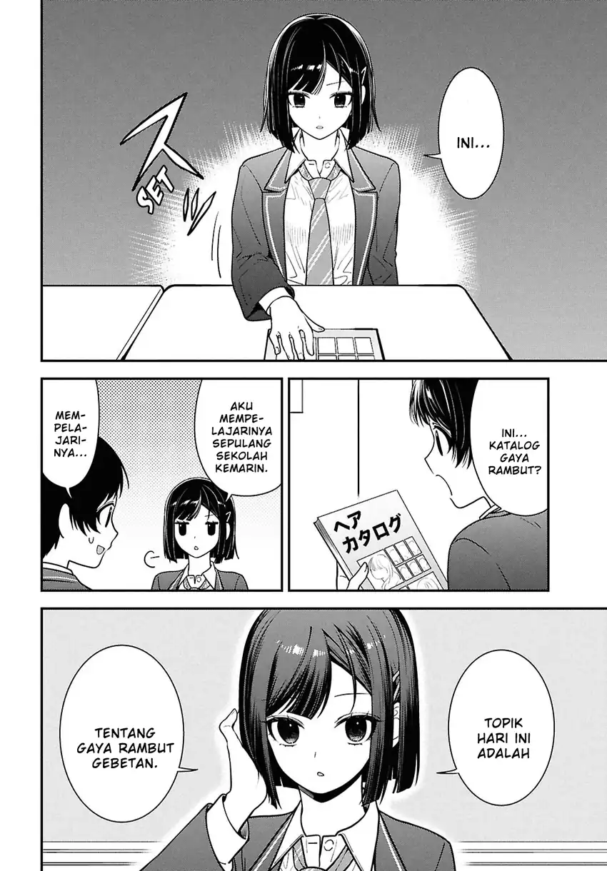 Tonari no Seki no Yankee Shimizu-san ga Kami o Kuroku Sometekita chapter 11 halaman 16