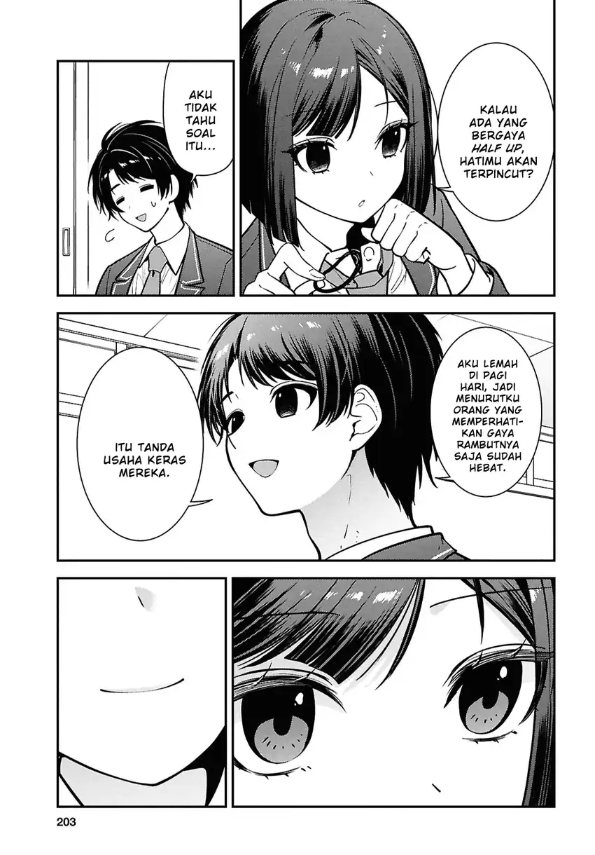 Tonari no Seki no Yankee Shimizu-san ga Kami o Kuroku Sometekita chapter 11 halaman 21