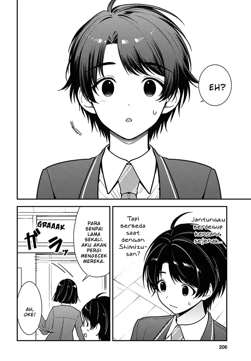 Tonari no Seki no Yankee Shimizu-san ga Kami o Kuroku Sometekita chapter 11 halaman 23