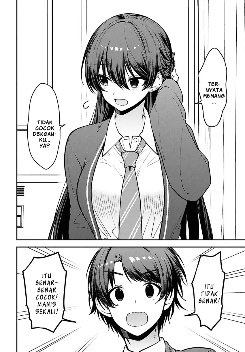 Tonari no Seki no Yankee Shimizu-san ga Kami o Kuroku Sometekita chapter 11 halaman 28