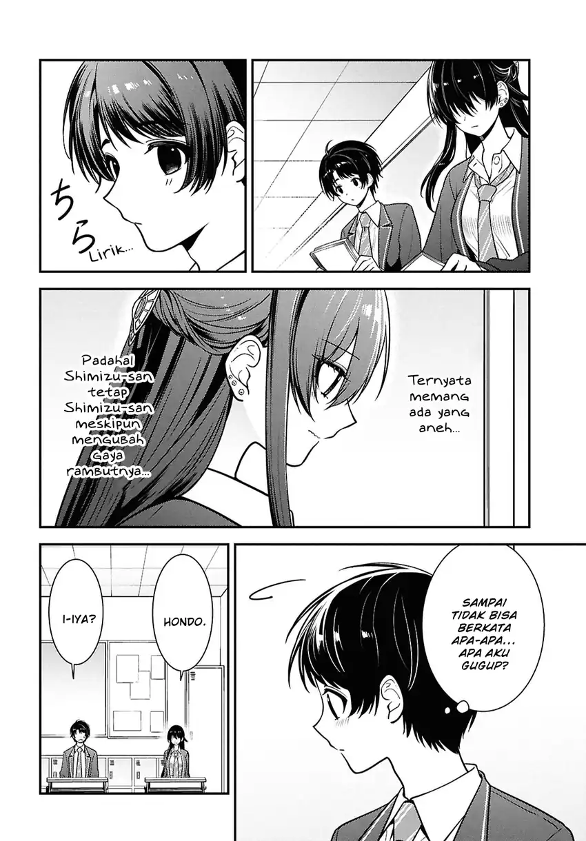 Tonari no Seki no Yankee Shimizu-san ga Kami o Kuroku Sometekita chapter 11 halaman 30