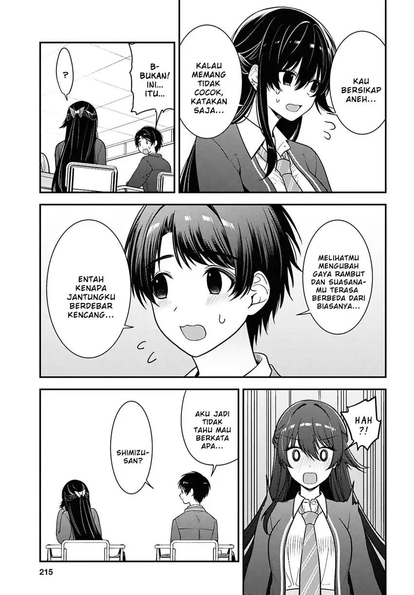 Tonari no Seki no Yankee Shimizu-san ga Kami o Kuroku Sometekita chapter 11 halaman 31