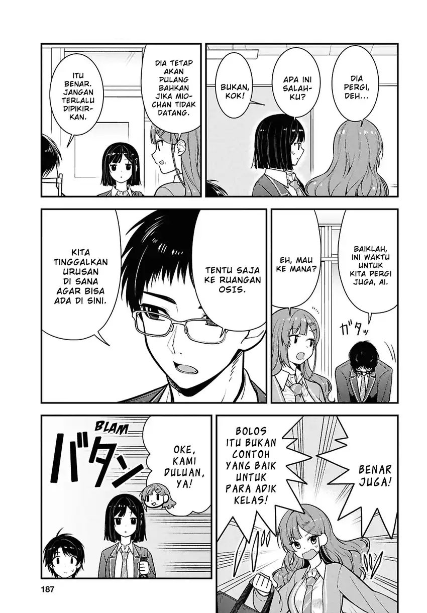 Tonari no Seki no Yankee Shimizu-san ga Kami o Kuroku Sometekita chapter 11 halaman 5