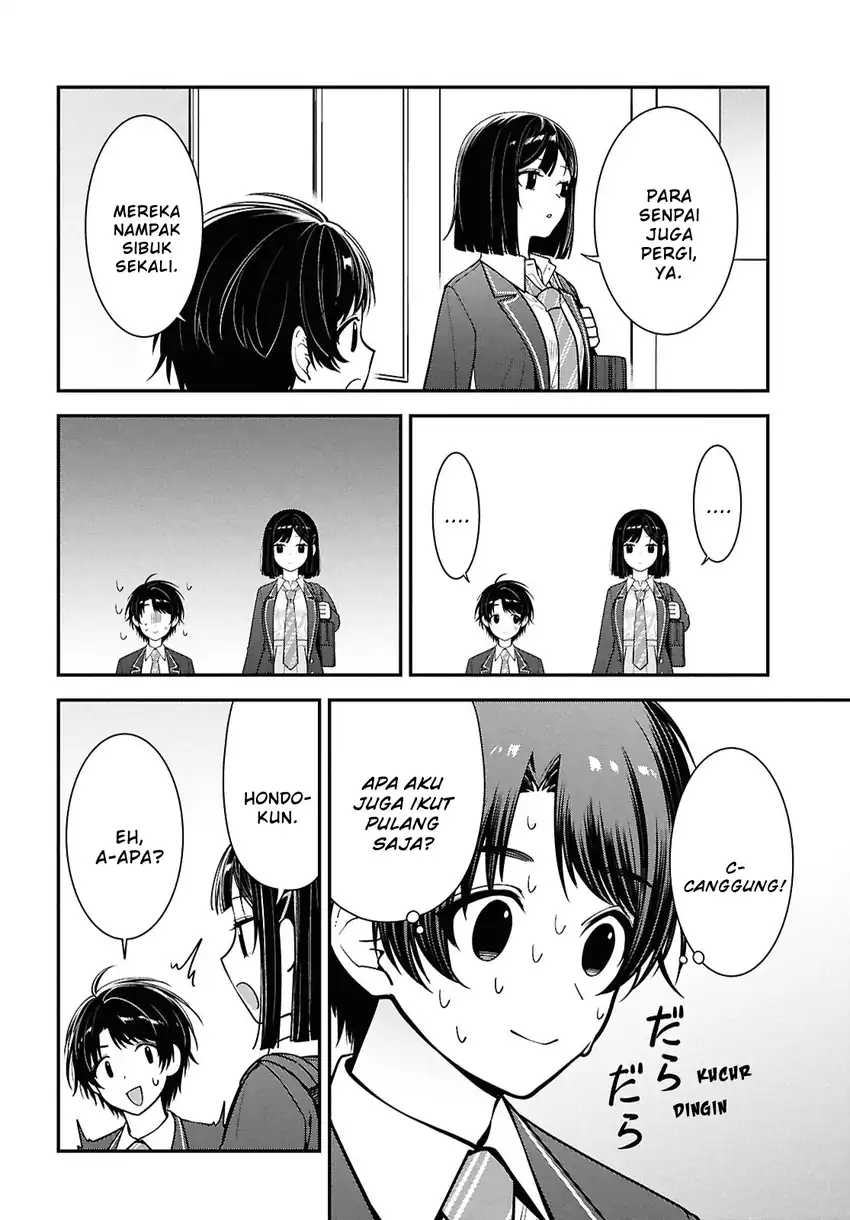 Tonari no Seki no Yankee Shimizu-san ga Kami o Kuroku Sometekita chapter 11 halaman 6