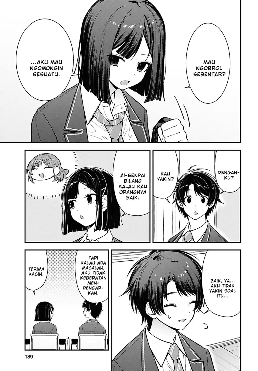 Tonari no Seki no Yankee Shimizu-san ga Kami o Kuroku Sometekita chapter 11 halaman 7