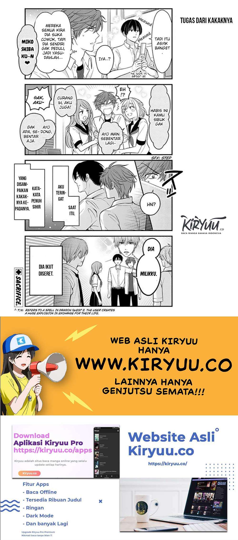 Gekkan Shoujo Nozaki-kun chapter 76 halaman 15