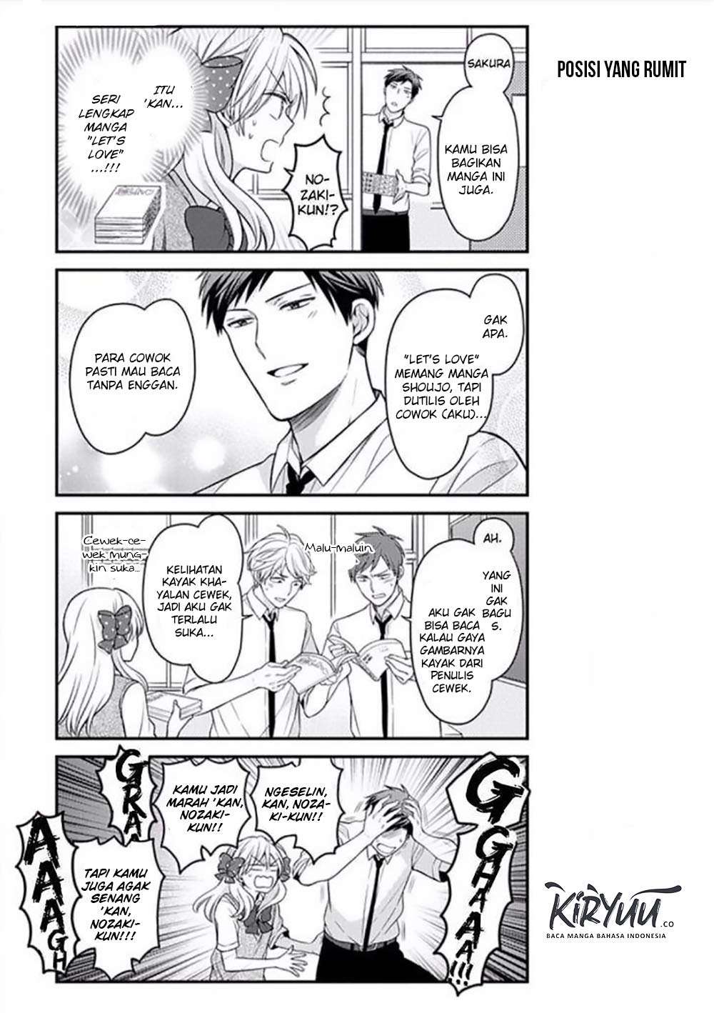 Gekkan Shoujo Nozaki-kun chapter 77 halaman 5