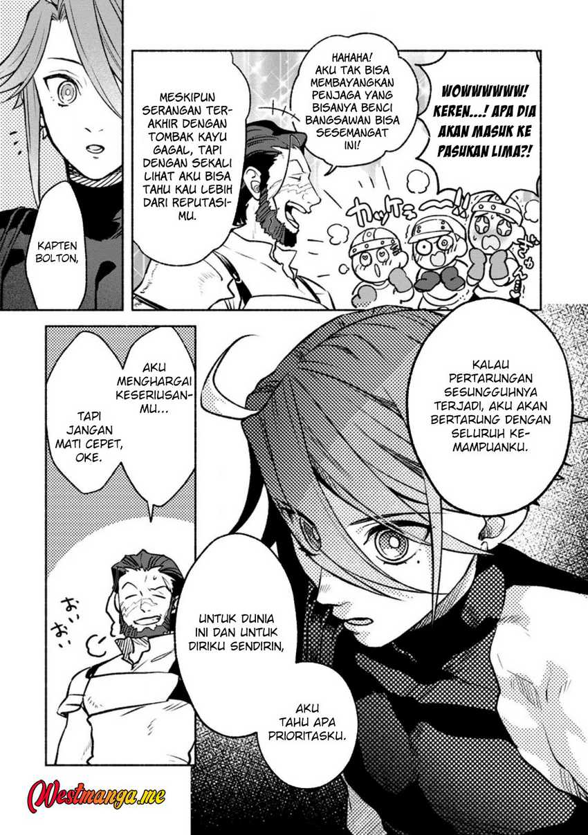 Sono Monban, Saikyou Nitsuki: Tsuihou Sareta Bougyo Ryoku 9999 no Senshi, Outo no Monban Toshite Musou Suru chapter 36 halaman 29